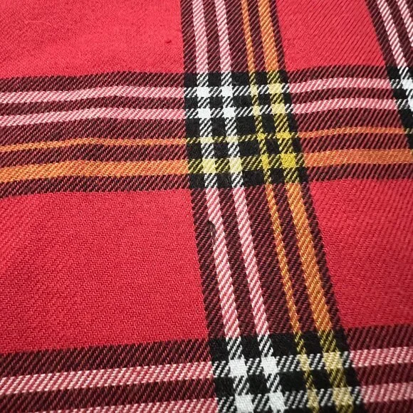 Burberry Brit Long Sleeve Plaid Button-Down Red Shirt XXL